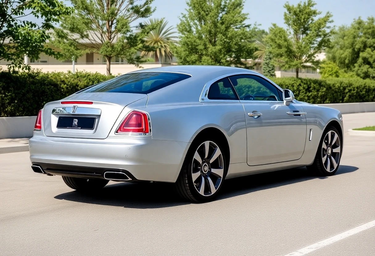 Rolls-Royce Spectre, coupé électrique argenté, vue de profil